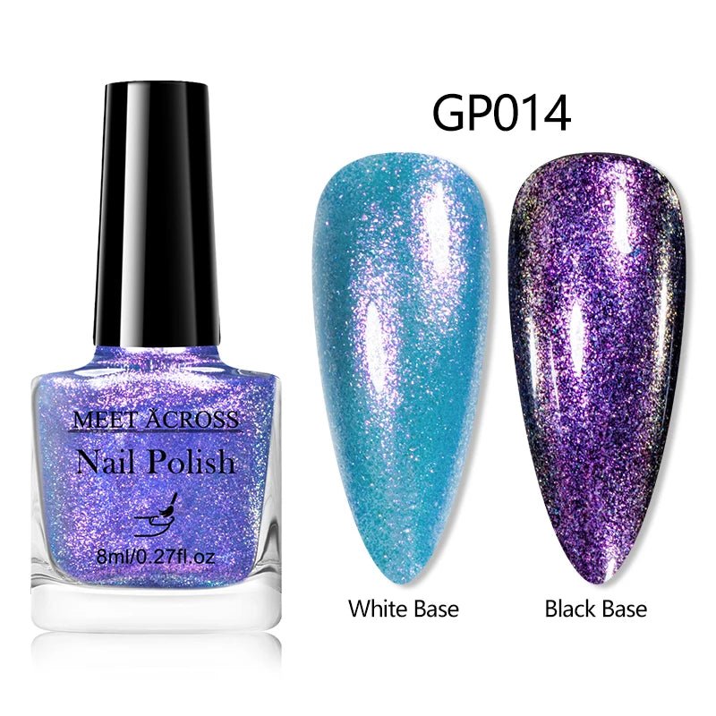 9D Cat Magnetic Nail Polish 8ml Blue Red Laser Nail Polish Quick Dry Nail Art Polish For Nails DIY Manicure No Need Lamp - FASTSHOPP👜