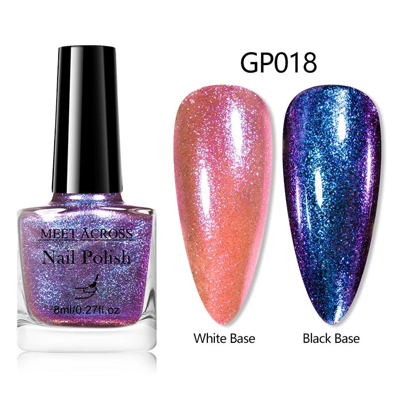 9D Cat Magnetic Nail Polish 8ml Blue Red Laser Nail Polish Quick Dry Nail Art Polish For Nails DIY Manicure No Need Lamp - FASTSHOPP👜