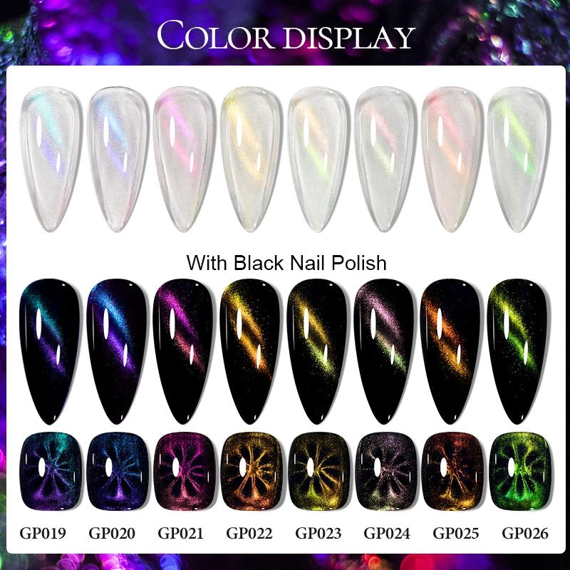 9D Cat Magnetic Nail Polish 8ml Blue Red Laser Nail Polish Quick Dry Nail Art Polish For Nails DIY Manicure No Need Lamp - FASTSHOPP👜