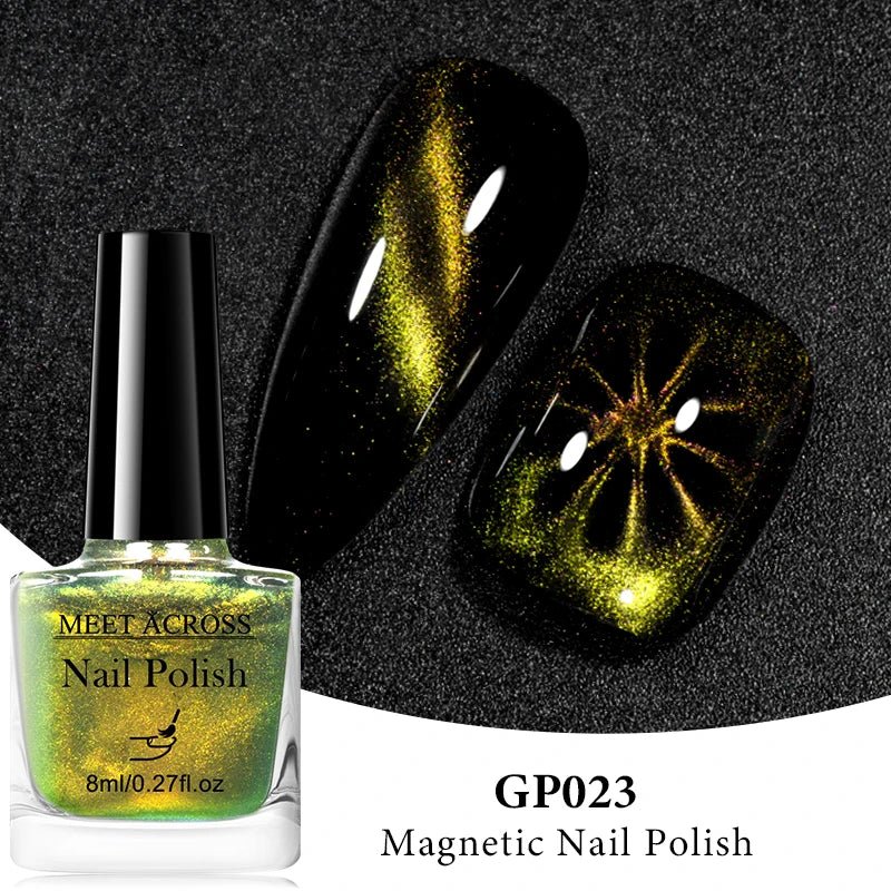 9D Cat Magnetic Nail Polish 8ml Blue Red Laser Nail Polish Quick Dry Nail Art Polish For Nails DIY Manicure No Need Lamp - FASTSHOPP👜