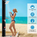Camping Solar Powered 360° Shower head and Footwash Spout, 40L Outdoor Freestanding Temperature Controlled up to 60°C,with cover