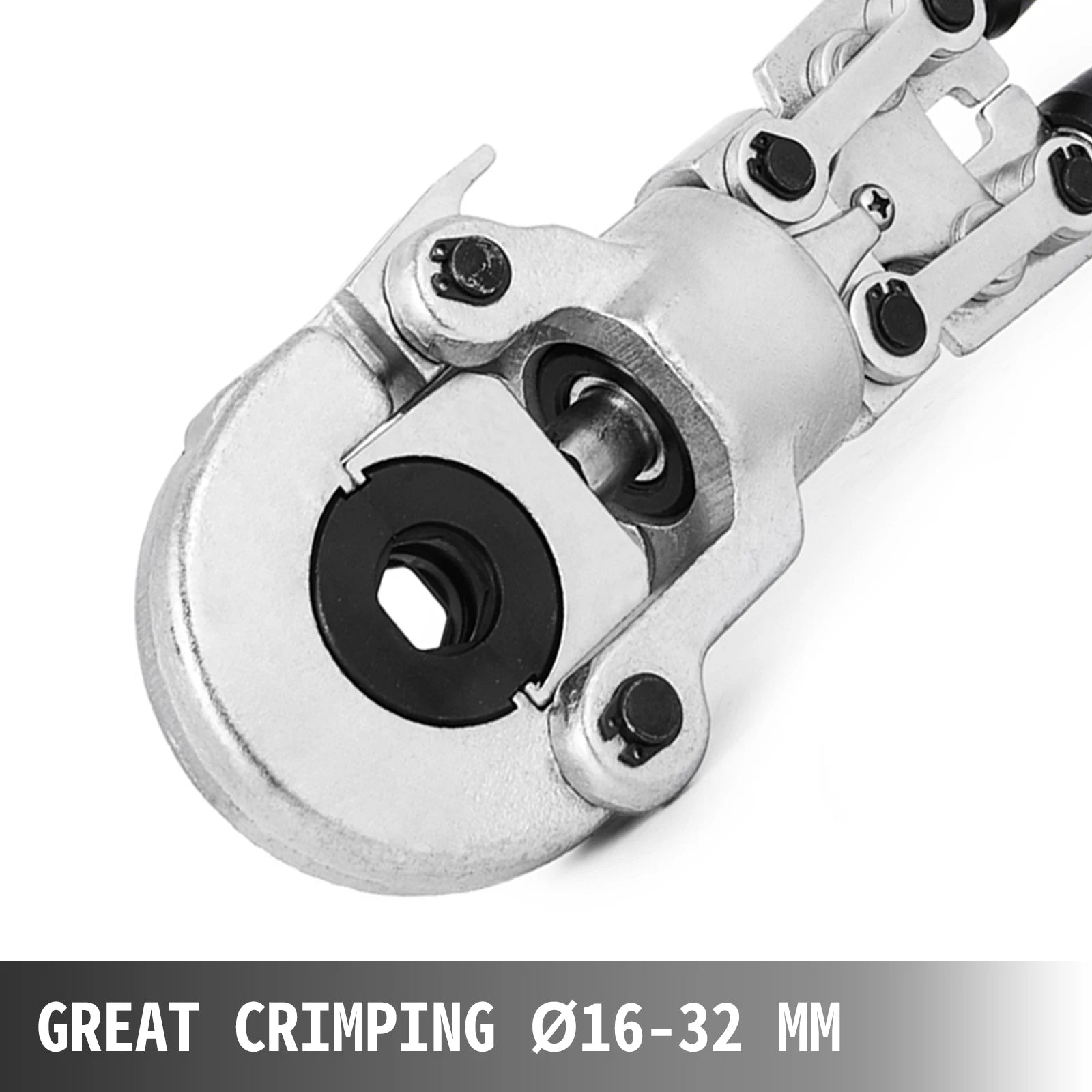 SucceBuy Steel PEX Pipe Crimping Tool w/ TH/U/V Type Dies Copper Multilayered Tube Crimper Plumbing Pressing Tongs Composite Kit
