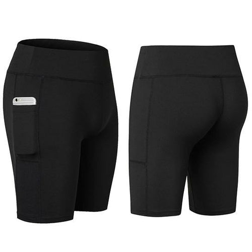 All Seasons Yoga Shorts Stretchable With Phone Pocket - FASTSHOPP👜