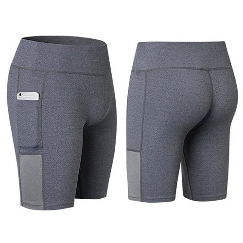All Seasons Yoga Shorts Stretchable With Phone Pocket - FASTSHOPP👜