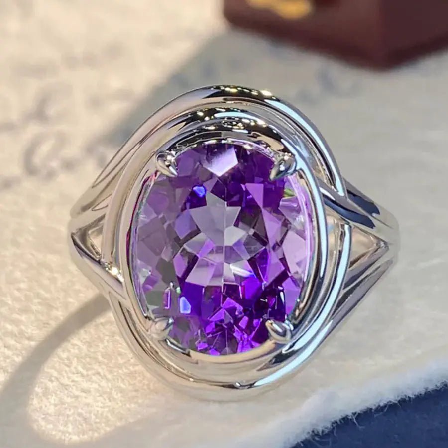 Amethyst Fashion Ring for Women - FASTSHOPP👜