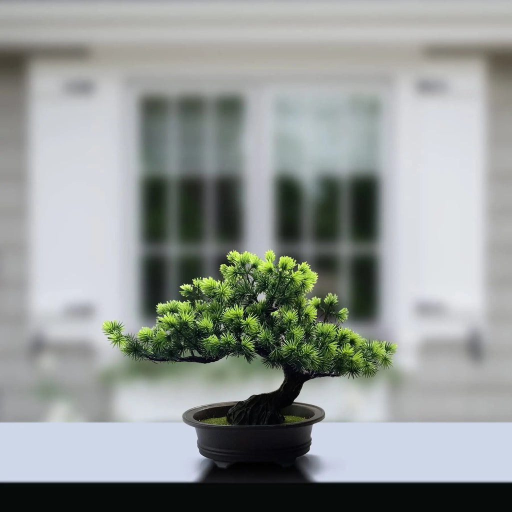 Artificial Plant Greenery Fake Bonsai Tree Indoor Bookshelf Desk Bathroom Farmhouse Decor Home Room Office Decoration Fake Plant - FASTSHOPP👜