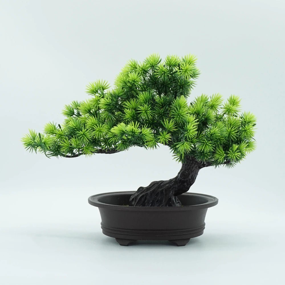 Artificial Plant Greenery Fake Bonsai Tree Indoor Bookshelf Desk Bathroom Farmhouse Decor Home Room Office Decoration Fake Plant - FASTSHOPP👜