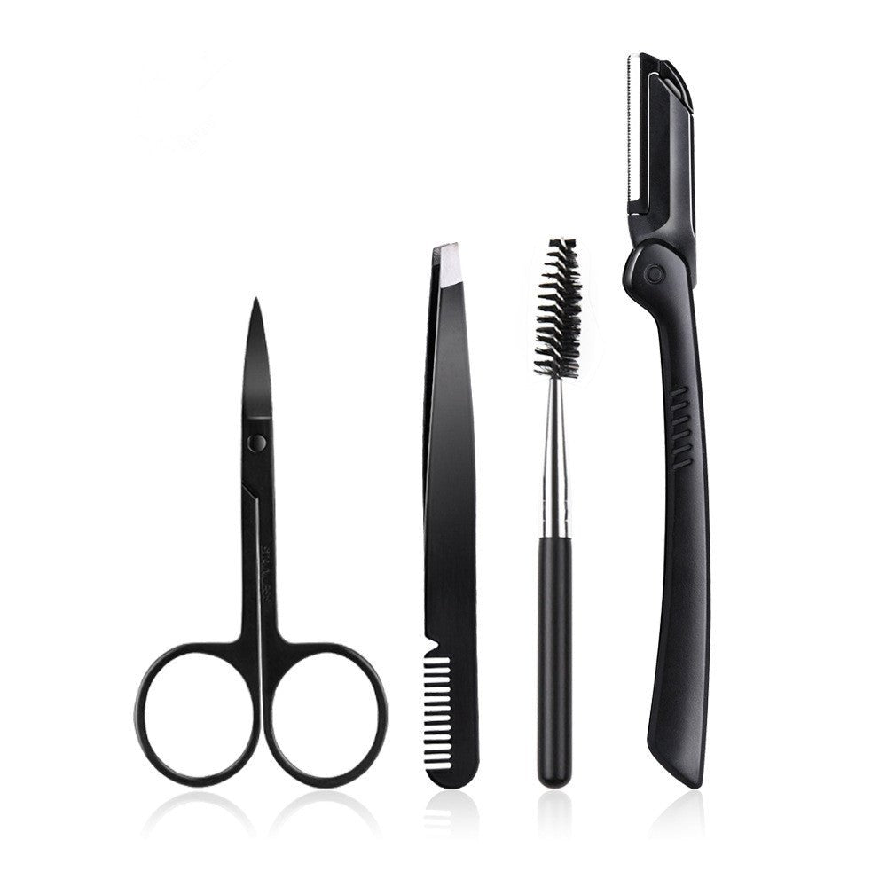 Beauty Tools Black Eyebrow Trimming Set - FASTSHOPP👜