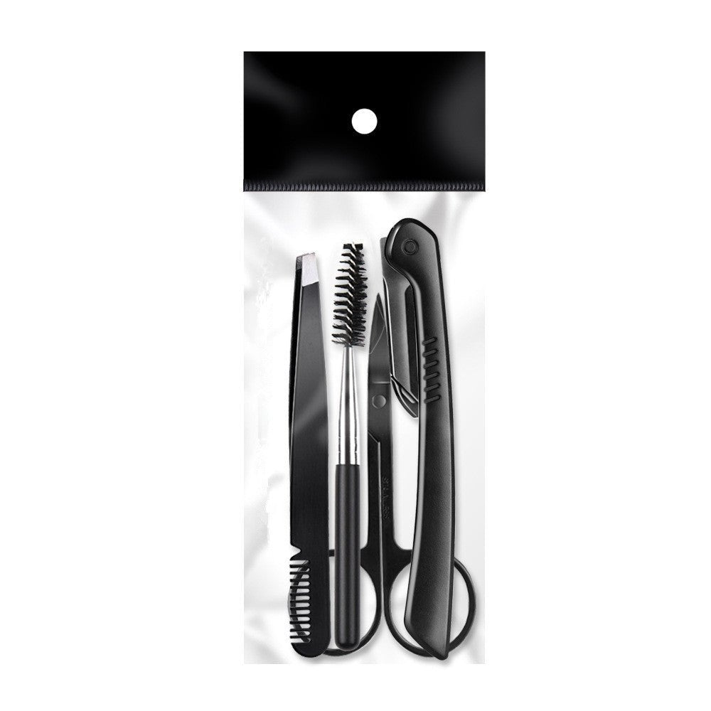 Beauty Tools Black Eyebrow Trimming Set - FASTSHOPP👜