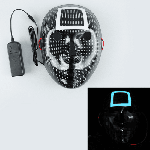 Cosplay Halloween Costume Squid Game Cosplay Mask with LED - FASTSHOPP👜