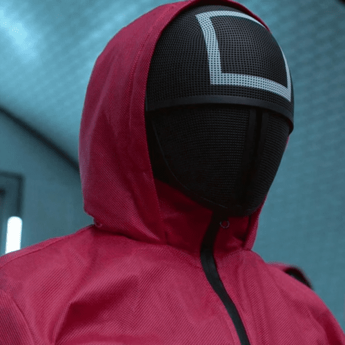 Cosplay Halloween Costume Squid Game Cosplay Mask with LED - FASTSHOPP👜