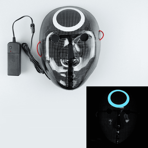 Cosplay Halloween Costume Squid Game Cosplay Mask with LED - FASTSHOPP👜