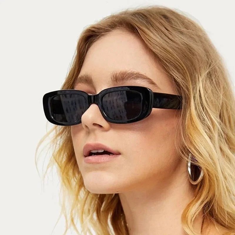 Fashion Sunglasses Classic Retro Square Glasses Women Brand Vintage Travel Small Rectangle Sun Glasses Female Eyewear Anti - Glare - FASTSHOPP👜