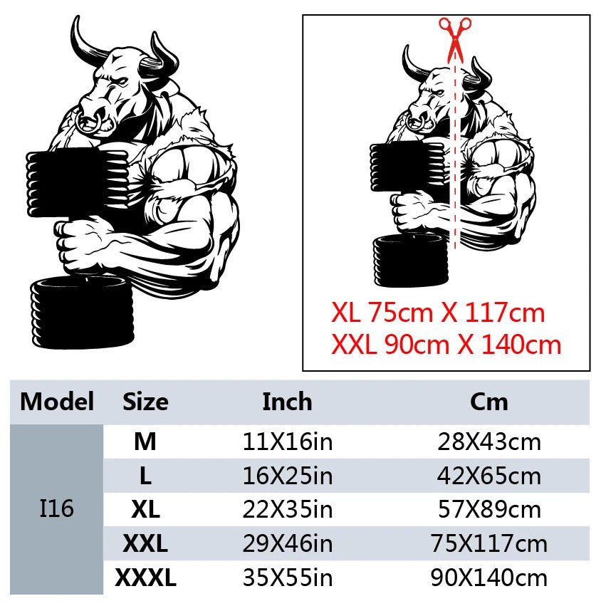 Fitness room Sticker Waterproof Vinyl Wallpaper Home Decor Living Room Bedroom Decal Creative Stickers - FASTSHOPP👜