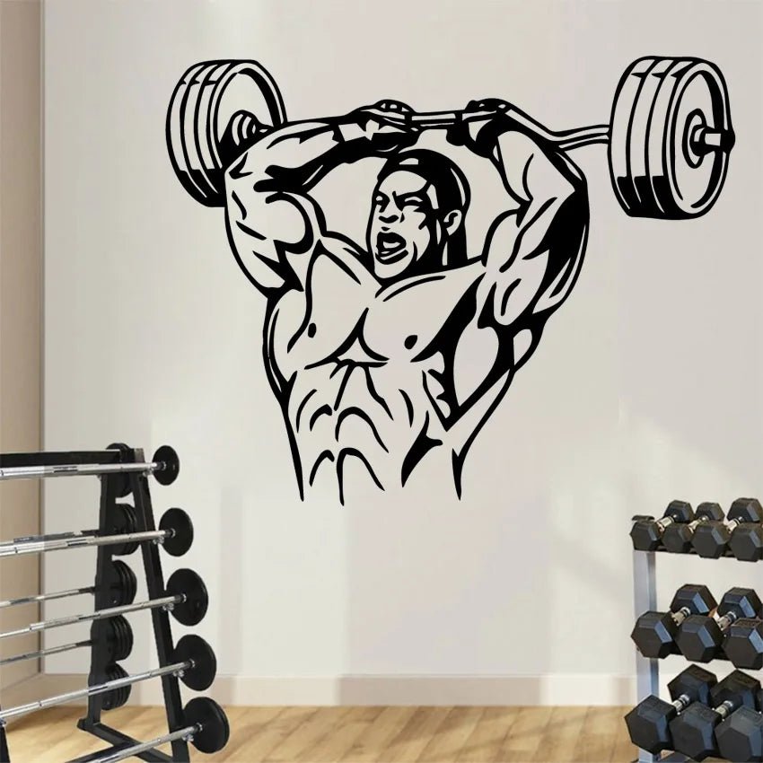 Fitness room Sticker Waterproof Vinyl Wallpaper Home Decor Living Room Bedroom Decal Creative Stickers - FASTSHOPP👜