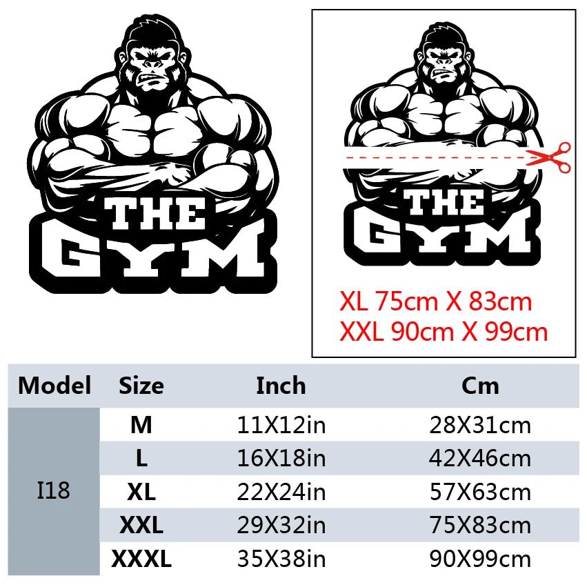 Fitness room Sticker Waterproof Vinyl Wallpaper Home Decor Living Room Bedroom Decal Creative Stickers - FASTSHOPP👜