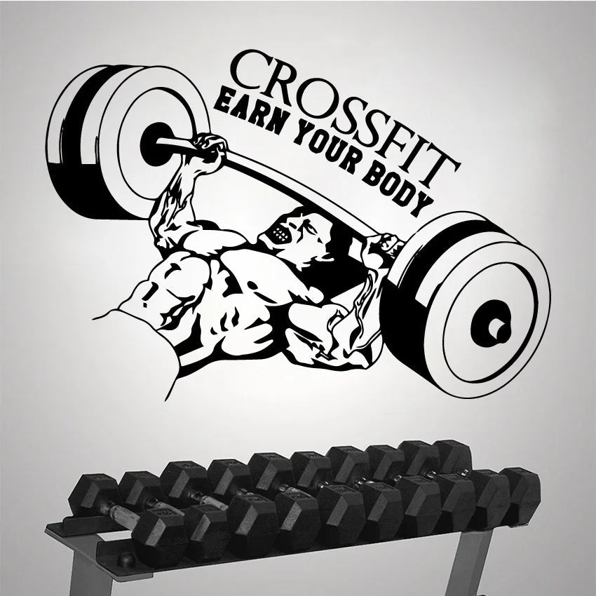 Fitness room Sticker Waterproof Vinyl Wallpaper Home Decor Living Room Bedroom Decal Creative Stickers - FASTSHOPP👜