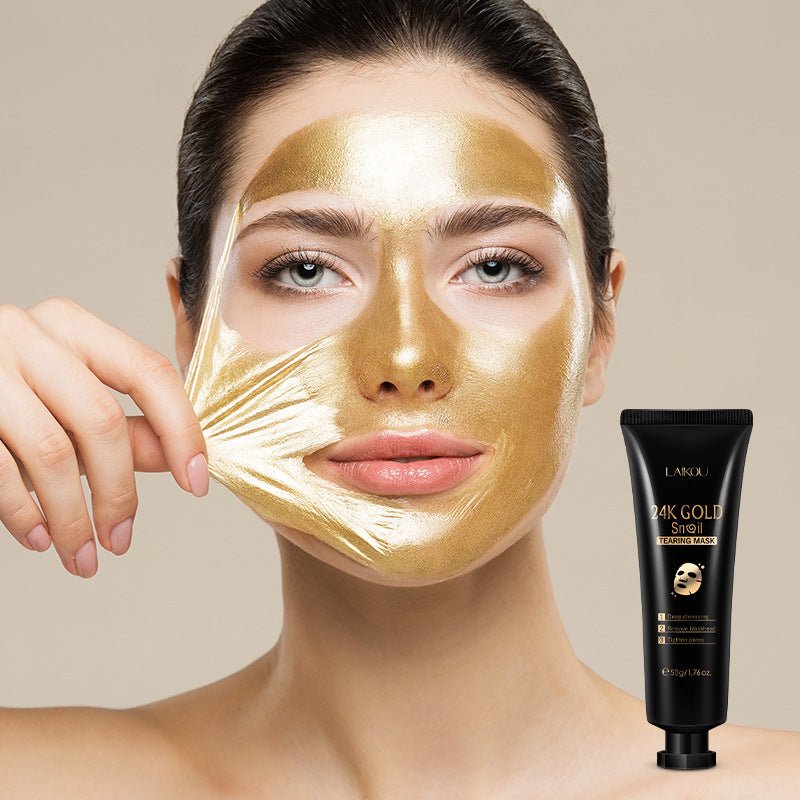 Gold Foil Snail Tear - Off Mask Hydrating - FASTSHOPP👜