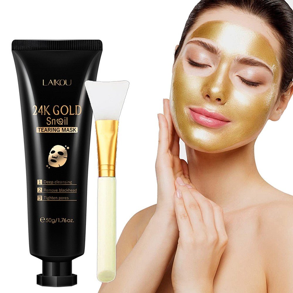 Gold Foil Snail Tear - Off Mask Hydrating - FASTSHOPP👜