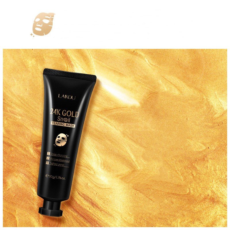 Gold Foil Snail Tear - Off Mask Hydrating - FASTSHOPP👜