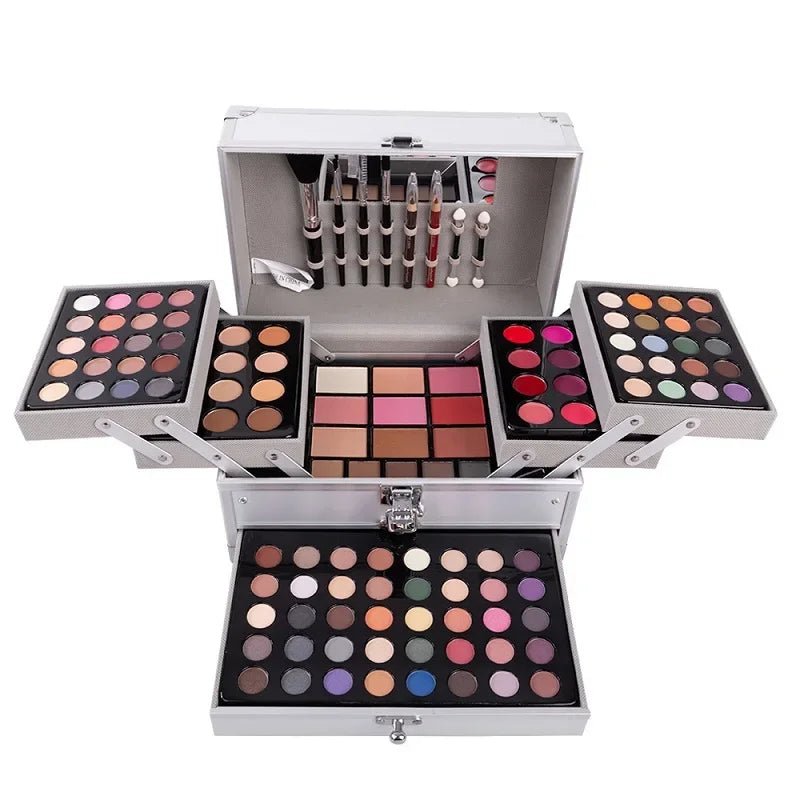 Makeup Gift Set for Women Full Kit All in One Make up Face Powder Eyeshadow Palette Lipstick Makeup Brushes Highlighter Bronzer - FASTSHOPP👜