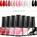Mtssii 7pcs/set Gel Nail Polish Set For All Season Nail Art Semi - permanent nail polish Soak Off UV/LED Gel Polish nail supplies - FASTSHOPP👜