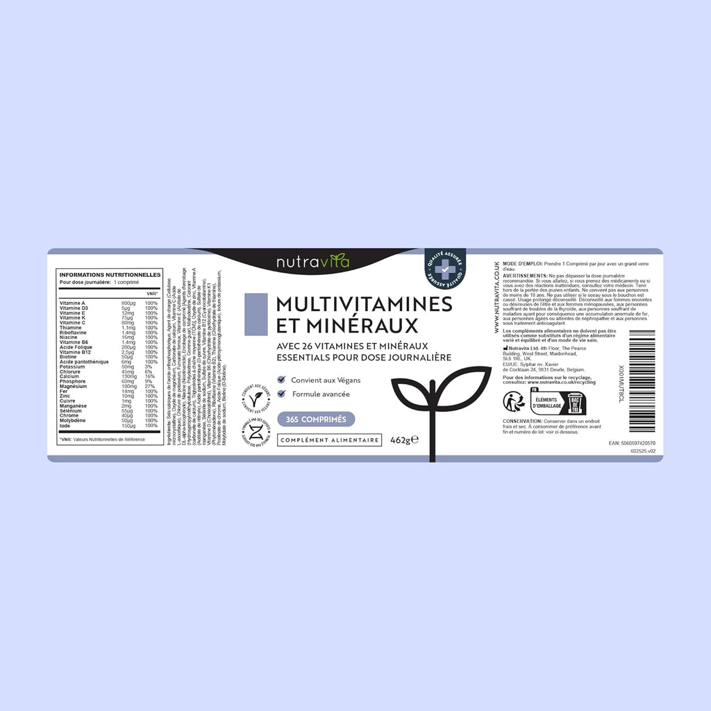 Multivitamines & Minéraux Naturels Premium - FASTSHOPP👜