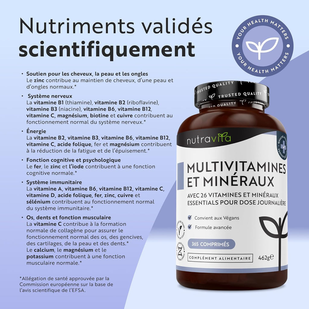 Multivitamines & Minéraux Naturels Premium - FASTSHOPP👜