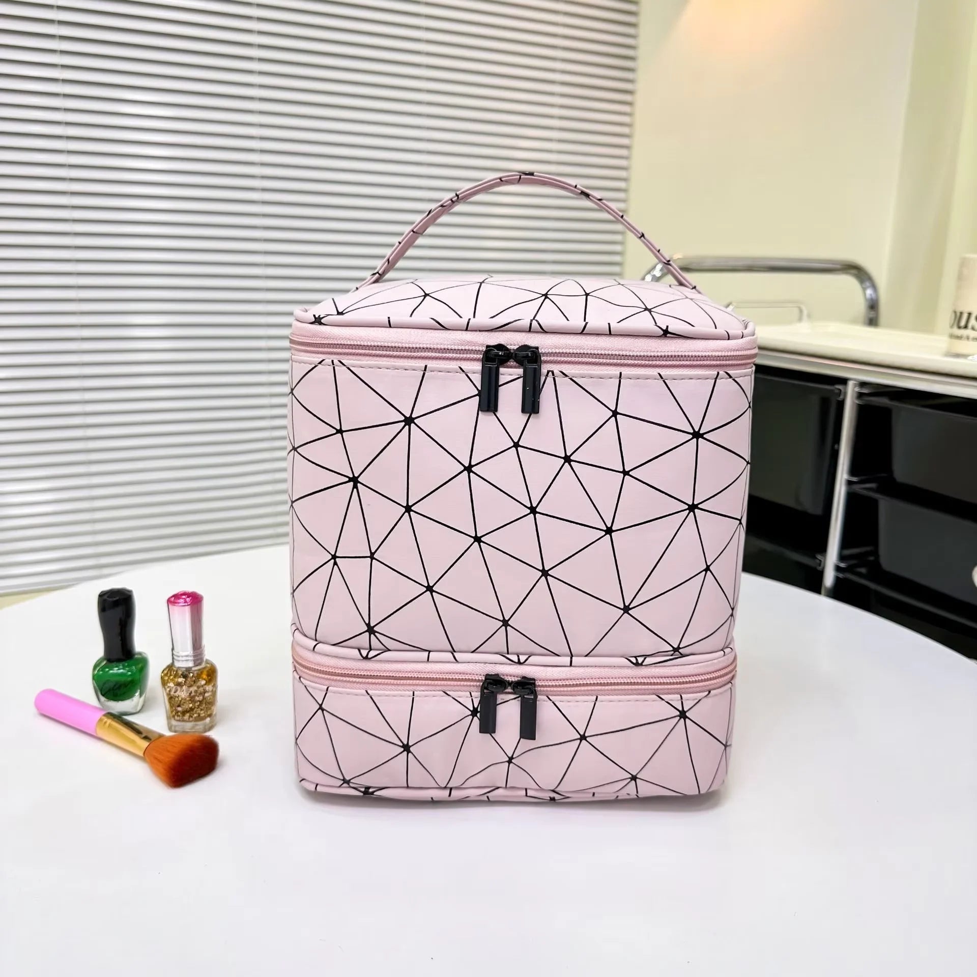 Nail Polish Organizer Bag Storage Case Travel Carrying Nail Art Accessories Holds Bags Portable Cosmetic Handbag Organizer Box - FASTSHOPP👜