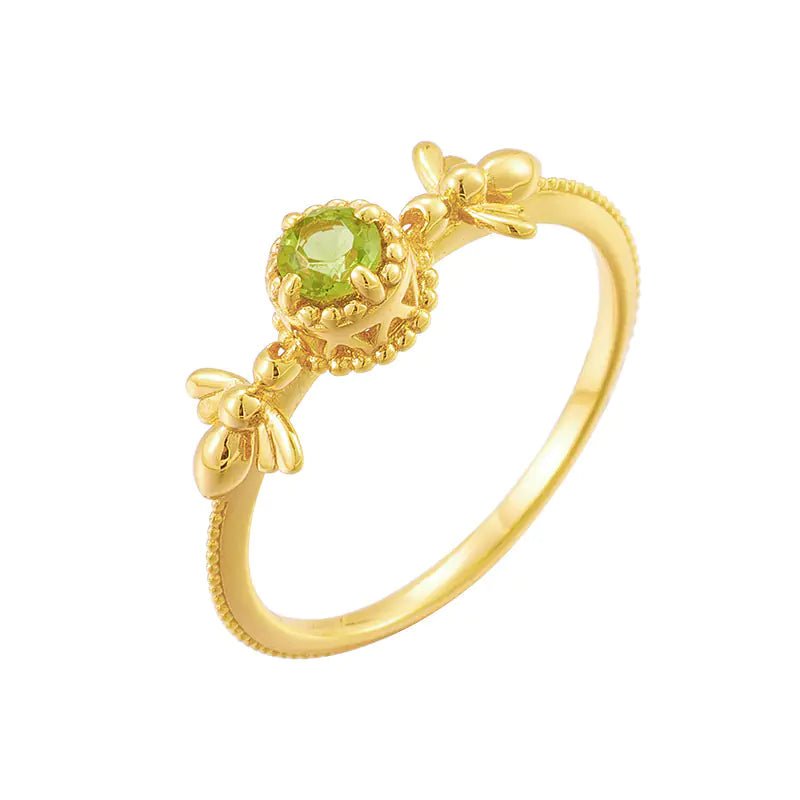 Natural Olivine Ring for Women's Fashion - FASTSHOPP👜