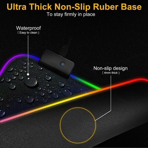 Ninja Dragons RGB Gaming 1 Touch Light Up Mouse Pad - Large Size - FASTSHOPP👜