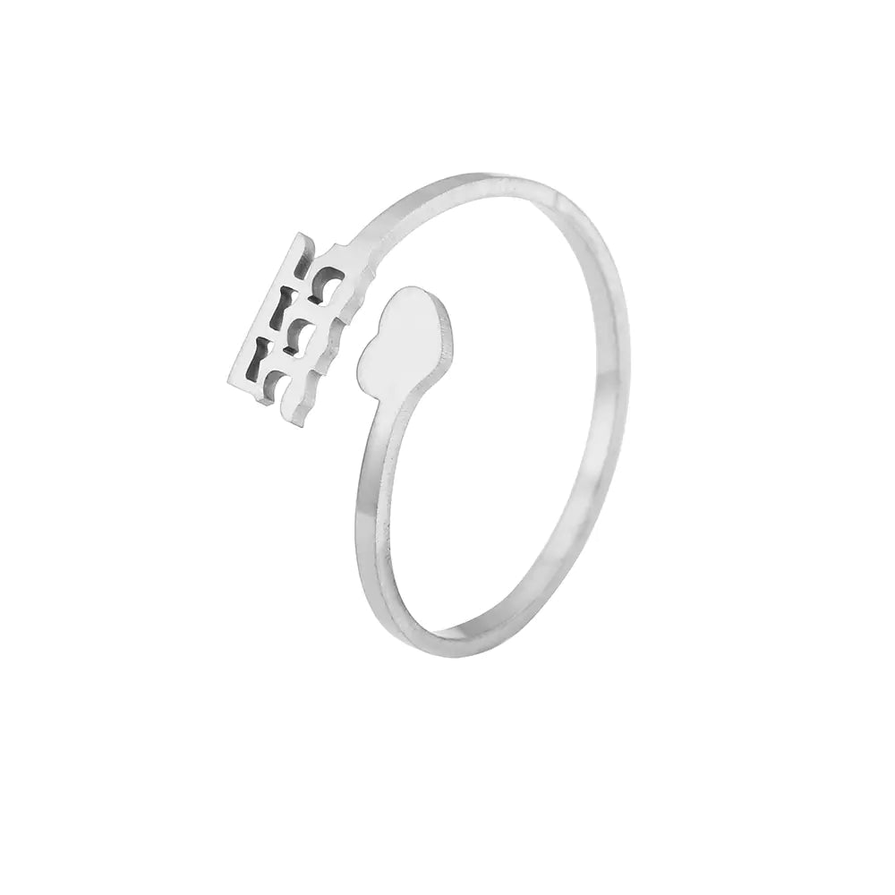 Personalized Stainless Steel Creative Number Ring - FASTSHOPP👜