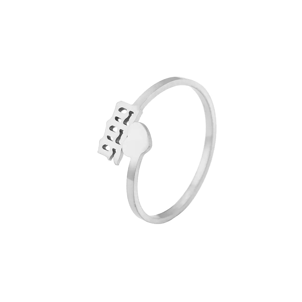 Personalized Stainless Steel Creative Number Ring - FASTSHOPP👜