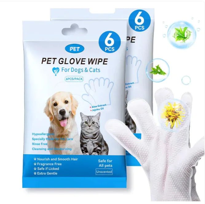Pet Cleaning Gloves & Wipes - FASTSHOPP👜