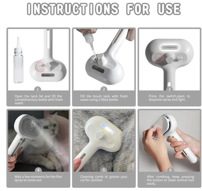 Pet Hair Spray Brush - FASTSHOPP👜