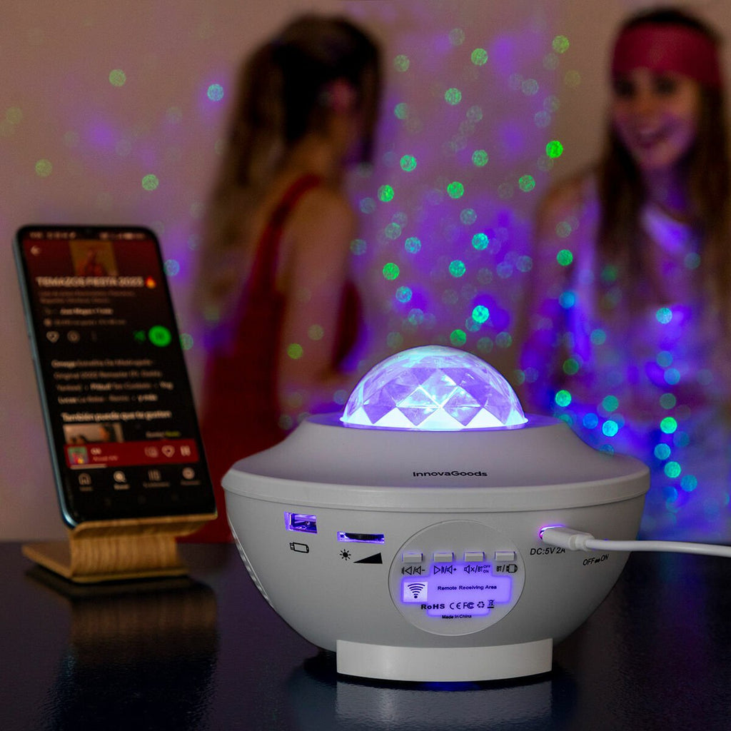 Projecteur d'Étoiles LED et Laser avec Haut - parleur Sedlay InnovaGoods - FASTSHOPP👜