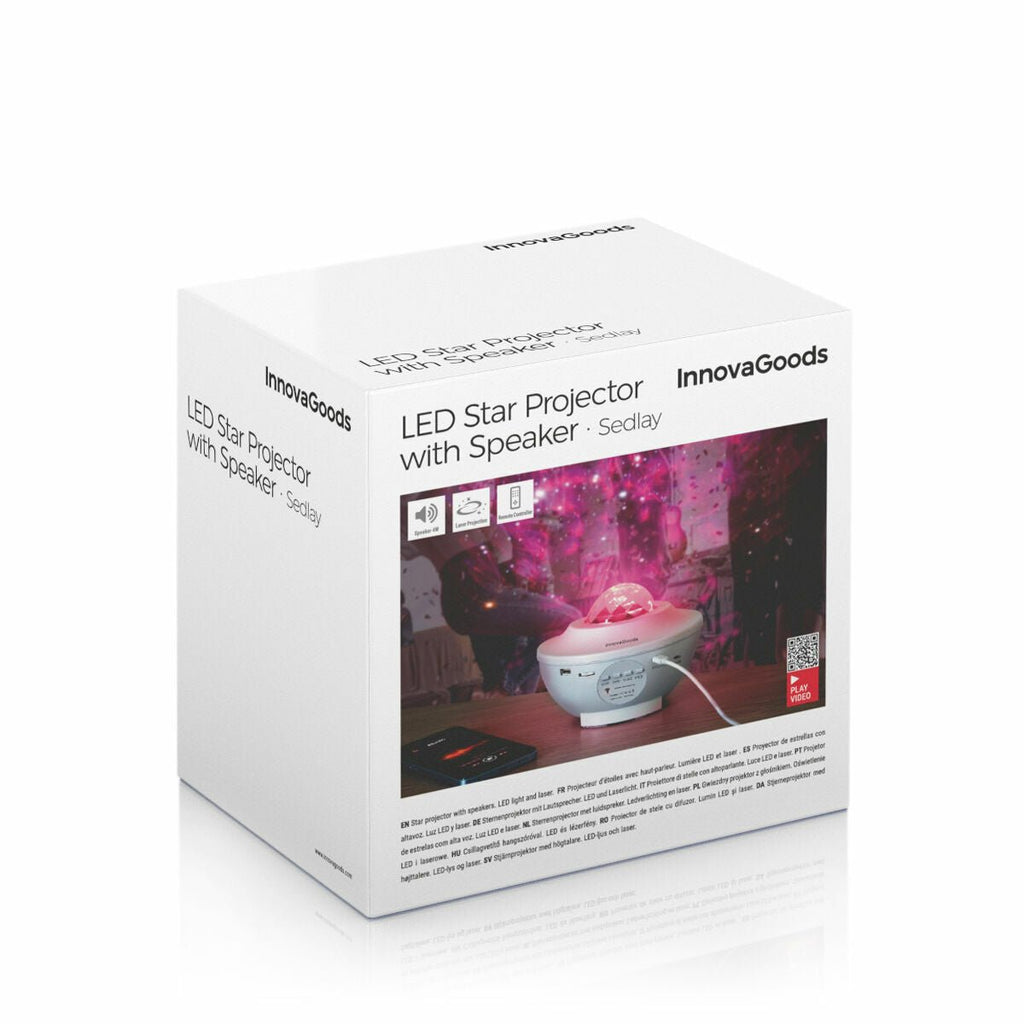 Projecteur d'Étoiles LED et Laser avec Haut - parleur Sedlay InnovaGoods - FASTSHOPP👜