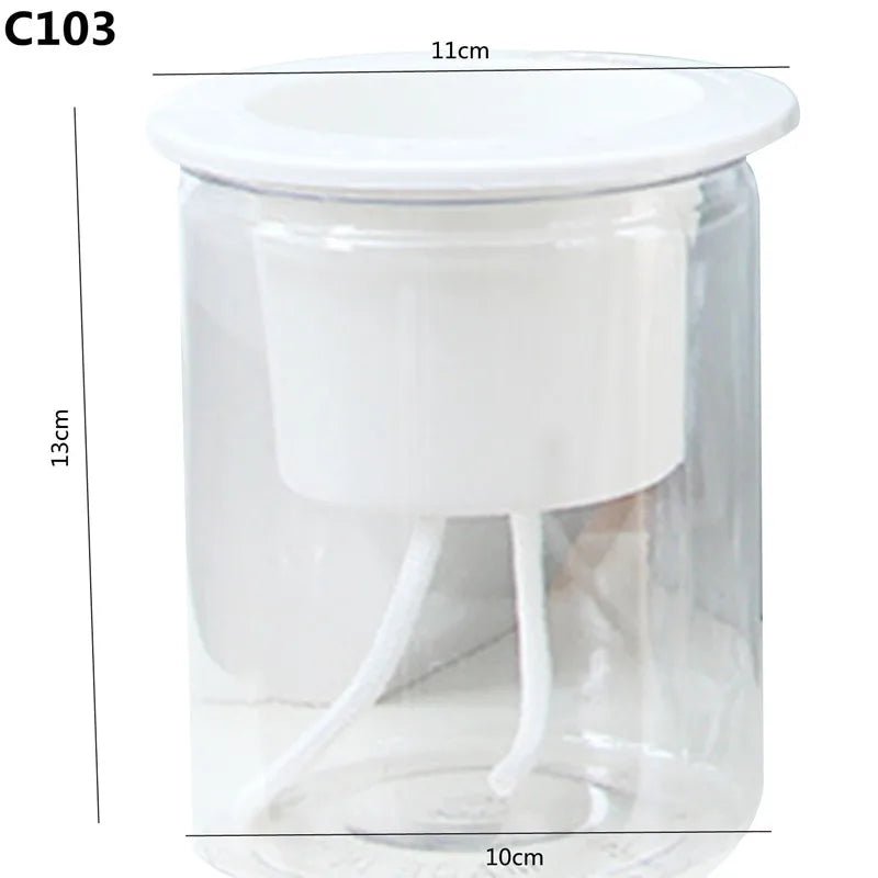 Self Watering Planter Pots Flowerpot Mini Round Design Succulent Plant Pot Indoor Lazy Flower Pot Garden Modern Decorative Pot - FASTSHOPP👜