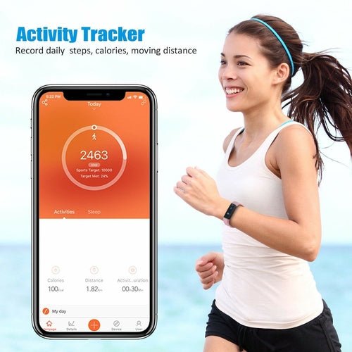 SmartFit Slim Activity Tracker And Monitor Smart Watch With FREE Extra - FASTSHOPP👜