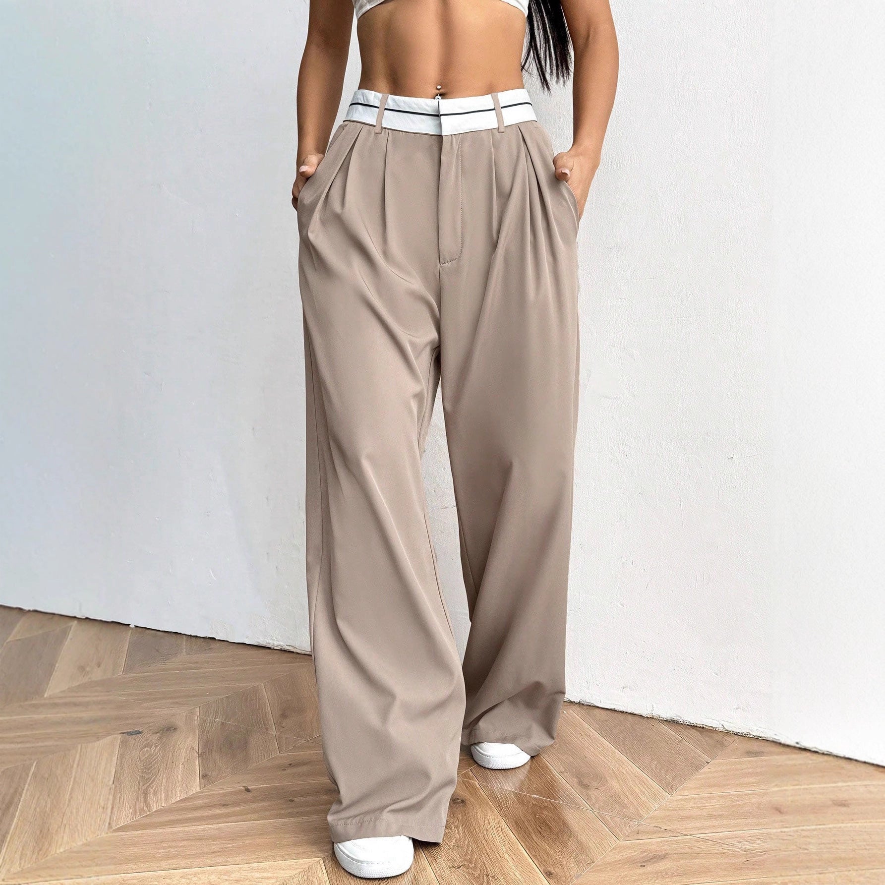 Suit Pants Loose - fit Pants Wide - leg Pantsbestsellers - FASTSHOPP👜