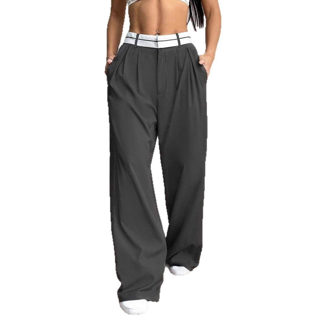 Suit Pants Loose - fit Pants Wide - leg Pantsbestsellers - FASTSHOPP👜