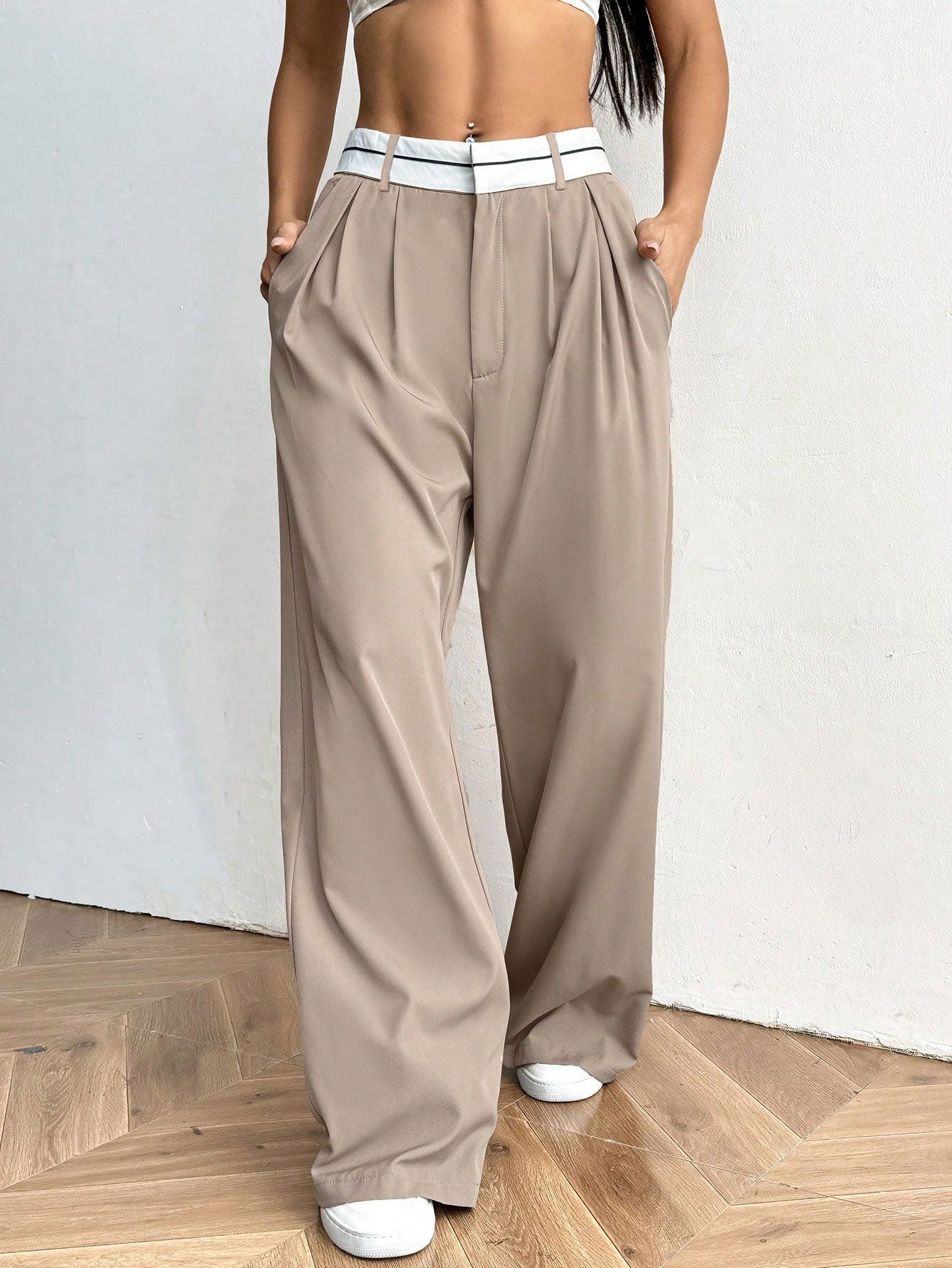 Suit Pants Loose - fit Pants Wide - leg Pantsbestsellers - FASTSHOPP👜