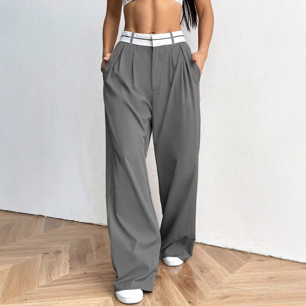 Suit Pants Loose - fit Pants Wide - leg Pantsbestsellers - FASTSHOPP👜