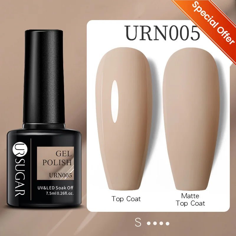 UR SUGAR 7ml Glitter UV Gel Nail Polish Glitter Sequins Soak Off UV Gel Varnish Colorful Nail Gel Polish DIY Nail Art Polish - FASTSHOPP👜