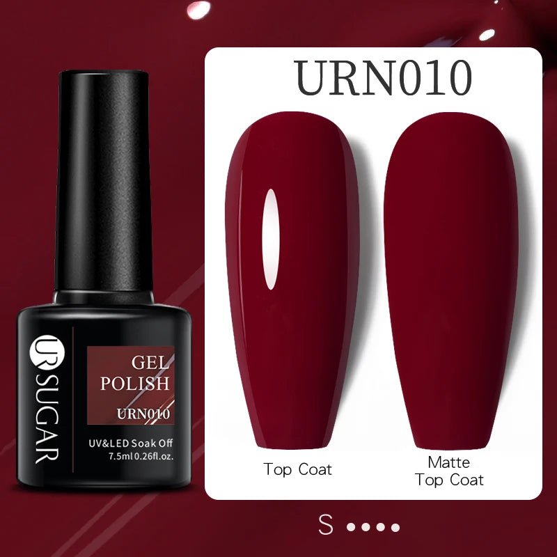 UR SUGAR 7ml Glitter UV Gel Nail Polish Glitter Sequins Soak Off UV Gel Varnish Colorful Nail Gel Polish DIY Nail Art Polish - FASTSHOPP👜