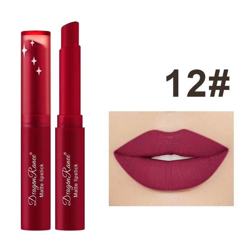 Velvet Matte Lipstick Waterproof 12 Colors Lipgloss Beauty Cosmetics Lip Glaze Lipstick Pen Soft Mist Lipstick Lips Makeup - FASTSHOPP👜