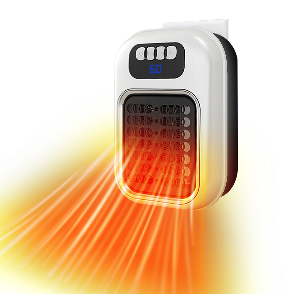 Wall Mounted Portable Small Electric Heater With Remote Control, Adjustable Silent Thermostat Suitable For Winter Home Offices Bathroom - FASTSHOPP👜