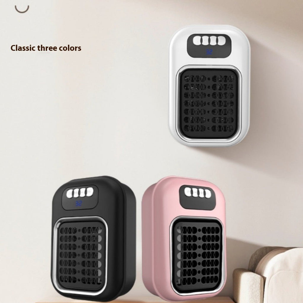 Wall Mounted Portable Small Electric Heater With Remote Control, Adjustable Silent Thermostat Suitable For Winter Home Offices Bathroom - FASTSHOPP👜