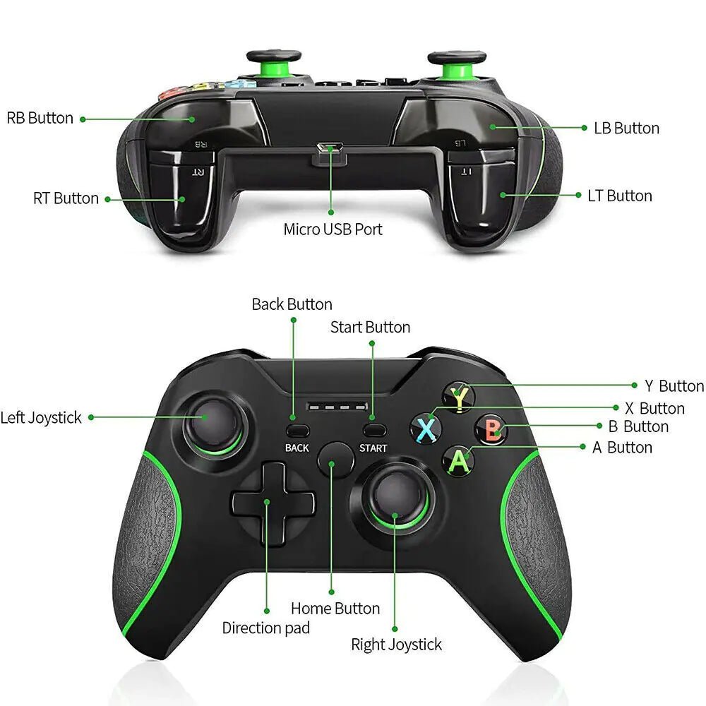 Wireless Controller For Microsoft Xbox One / S / X / E / Windows 7 8 10 PC 2.4G - FASTSHOPP👜