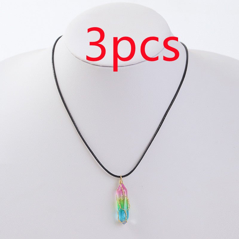 Women's Transparent Geometric Diamond Crystal Necklace - FASTSHOPP👜